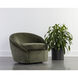 Bliss Bergen Olive Swivel Lounge Chair, Swivel